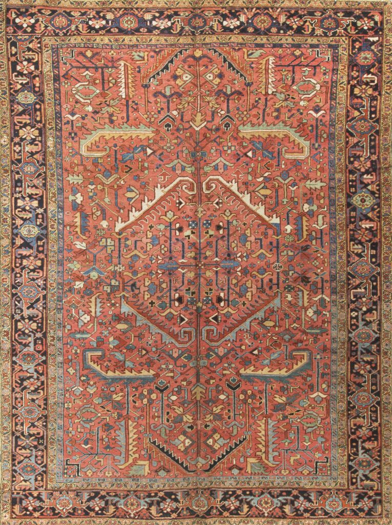 "Antique Persian Heriz 9"