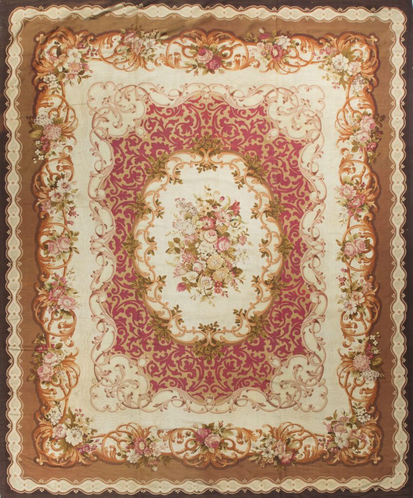 " Antique French Aubusson 4"