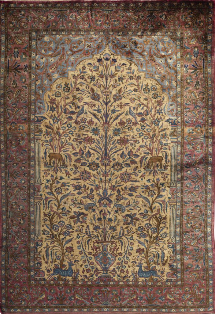 "Antique Silk Kashan 10"