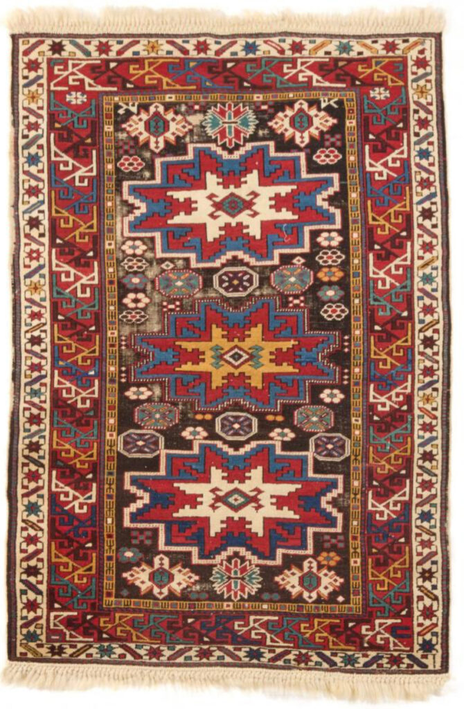 "Antique Caucasian Shirvan Rug"